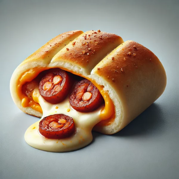 Pizzabrötchen mit Käse und Sucuk (4 Stück)